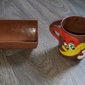 American Vintage | Kitchen | Vintage Woody Woodpecker Cup Bowl Set